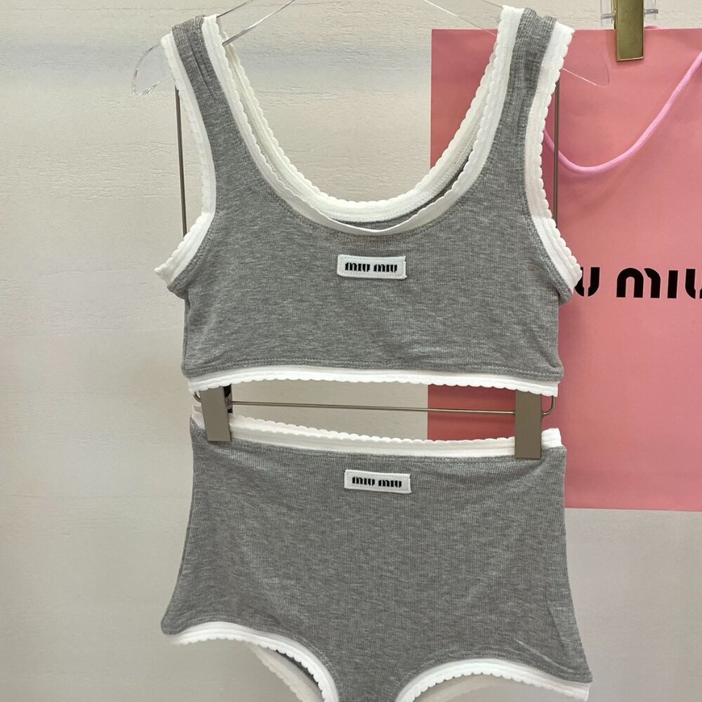 Miu Miu elegant two-piece swimsuit (without padding) Size S